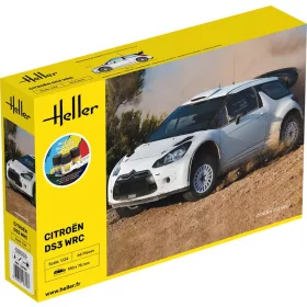 Heller Citroen DS3 WRC 1:24 Starter Kit versenyautó makett – Heller H56758