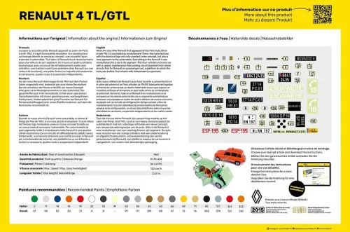 Heller Renault 4TL/GTL 1:24 Starter Kit autómakett – Heller H56759