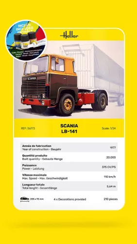 Heller Truck LB-141 1:24 Starter Kit teherautó makett – Heller H56773