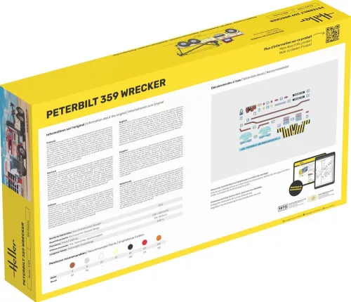 Heller Peterbilt 359 Wrecker 1:43 Starter Kit teherautó makett – Heller H56794