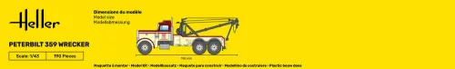 Heller Peterbilt 359 Wrecker 1:43 Starter Kit teherautó makett – Heller H56794