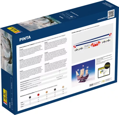 Heller Pinta 1:75 Starter Kit vitorláshajó makett – Heller H56816