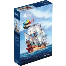Heller Golden Hind 1:96 Starter Kit vitorláshajó makett – Heller H56829