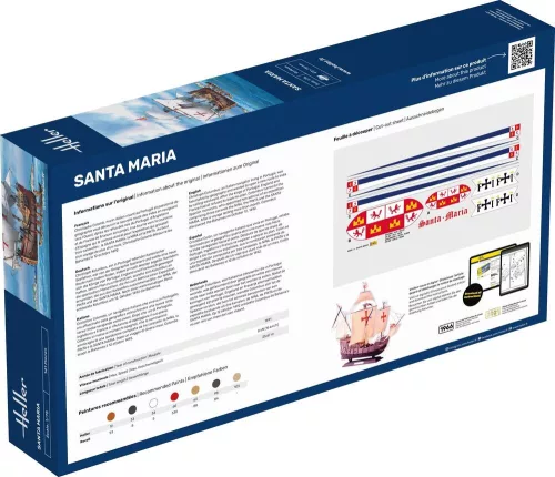 Heller Santa Maria 1:75 Starter Kit vitorláshajó makett – Heller H56865