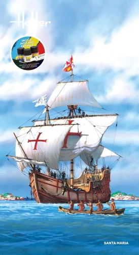 Heller Santa Maria 1:75 Starter Kit vitorláshajó makett – Heller H56865