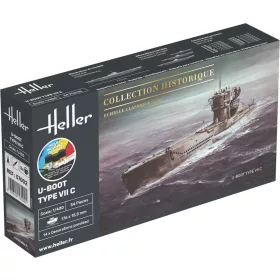 Heller U-Boot Type VII C 1:400 Starter Kit tengeralattjáró makett – Heller H57002