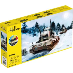 Heller Gepard 1:35 Starter Kit légvédelmi harcjármű makett – Heller H57127