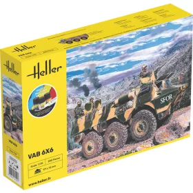 Heller VAB 6x6 1:35 Starter Kit harcjármű makett – Heller H57141