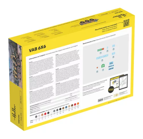 Heller VAB 6x6 1:35 Starter Kit harcjármű makett – Heller H57141
