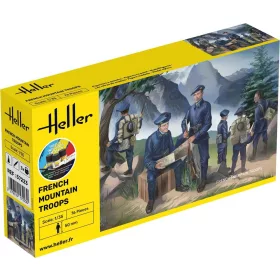 Heller francia hegyi csapatok 1:35 Starter Kit figurakészlet – Heller H57223