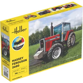 Heller Massey Ferguson 2680 1:24 Starter Kit mezőgazdasági jármű makett – Heller H57402