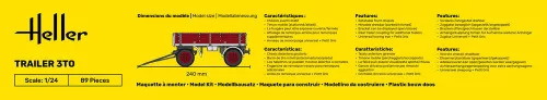 Heller 3 tonnás pótkocsi 1:24 Starter Kit makett – Heller H57410