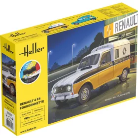 Heller Renault 4 F4 Fourgonette 1:24 Starter Kit haszonjármű makett – Heller H58700
