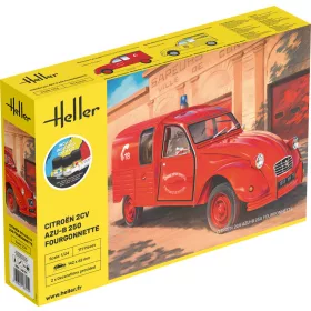 Heller Citroen 2CV AZU-B 250 Fourgonnette 1:24 Starter Kit haszonjármű makett – Heller H58701