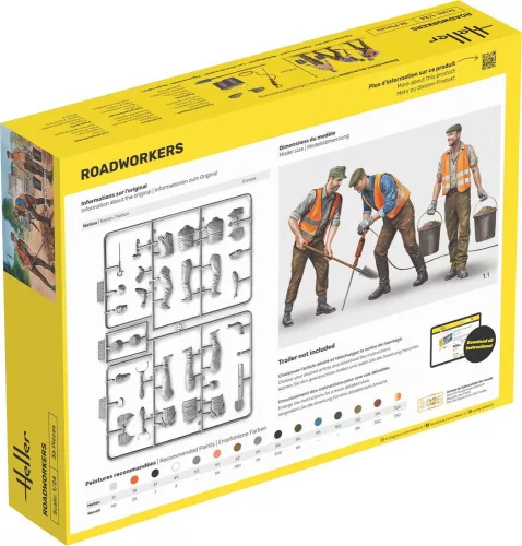 Heller útépítő munkások 1:24 Starter Kit figurakészlet – Heller H58754