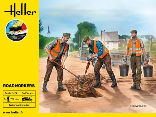 Heller útépítő munkások 1:24 Starter Kit figurakészlet – Heller H58754