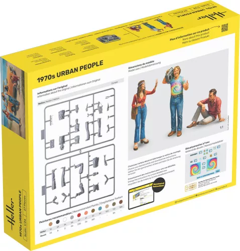 Heller 1970-es évek városi figurái 1:24 Starter Kit figurakészlet – Heller H58757