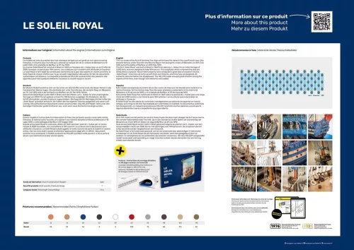 Heller Soleil Royal 1:100 Starter Kit vitorláshajó makett – Heller H58899
