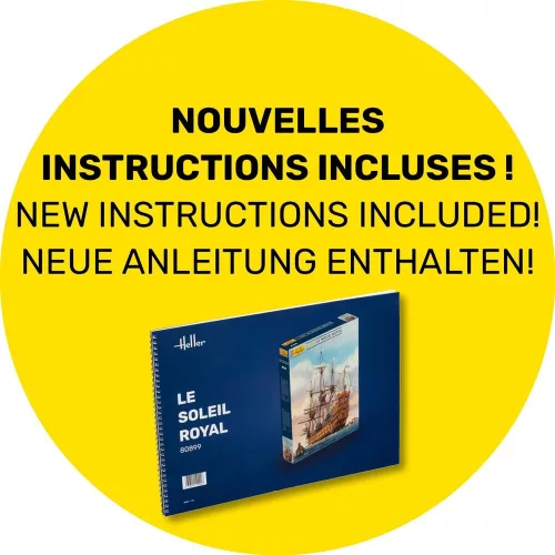 Heller Soleil Royal 1:100 Starter Kit vitorláshajó makett – Heller H58899