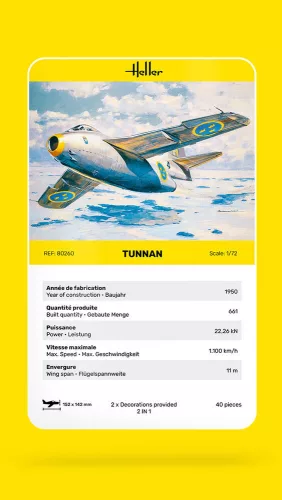 Heller Tunnan 1:72 repülőgép makett – Heller H80260