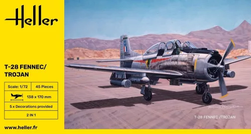 Heller T-28 Fennec / Trojan 1:72 repülőgép makett – Heller H80279