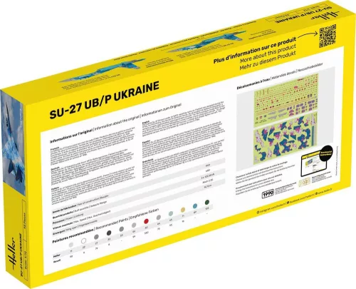 Heller Sukhoi Su-27 UB/P Ukraine 1:72 repülőgép makett – Heller H80371