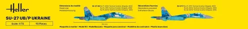 Heller Sukhoi Su-27 UB/P Ukraine 1:72 repülőgép makett – Heller H80371