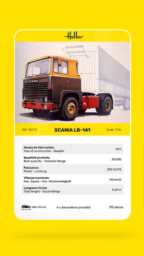 Heller Truck LB-141 1:24 teherautó makett – Heller H80773