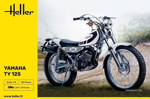 Heller Yamaha TY 125 1:8 motorkerékpár makett – Heller H80902