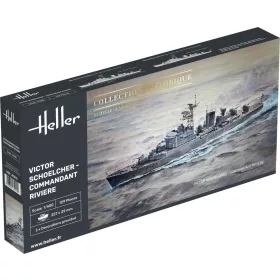 Heller Victor Schoelcher - Commandant Riviere 1:400 hadihajó makett – Heller H81015