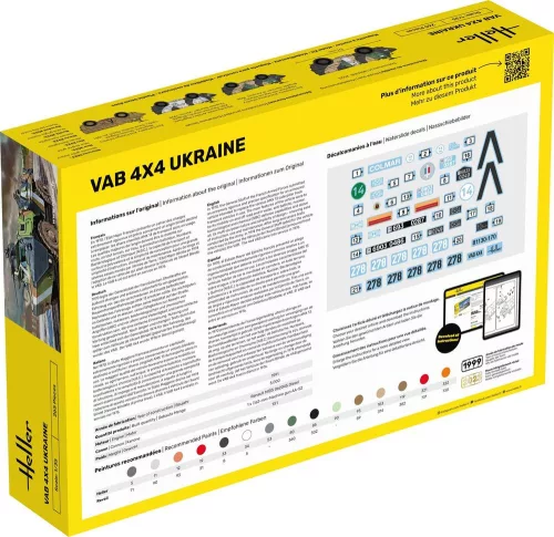 Heller VAB 4x4 Ukraine 1:35 harcjármű makett – Heller H81130