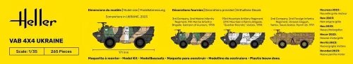 Heller VAB 4x4 Ukraine 1:35 harcjármű makett – Heller H81130
