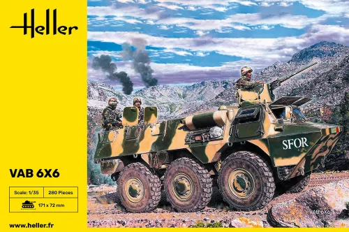 Heller VAB 6x6 1:35 harcjármű makett – Heller H81141