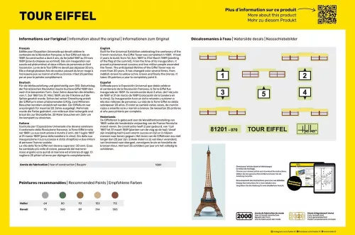 Heller Eiffel-torony 1:650 autómakett – Heller H81201