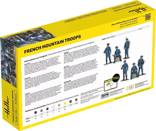 Heller francia hegyi csapatok 1:35 figurakészlet – Heller H81223