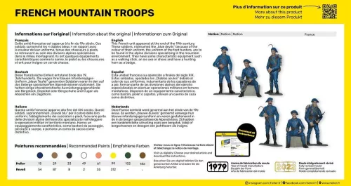 Heller francia hegyi csapatok 1:35 figurakészlet – Heller H81223