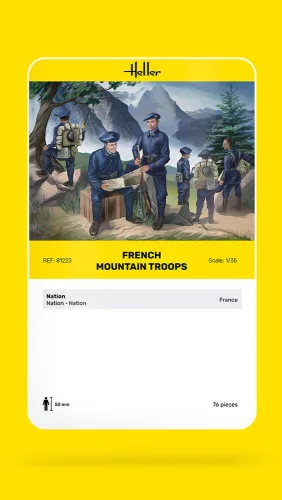 Heller francia hegyi csapatok 1:35 figurakészlet – Heller H81223
