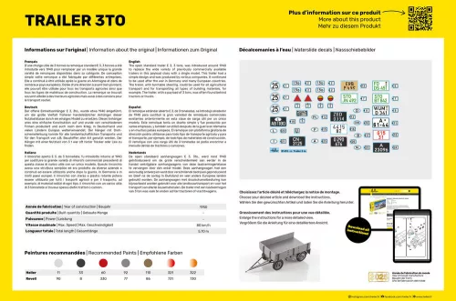 Heller 3 tonnás pótkocsi 1:24 makett – Heller H81410