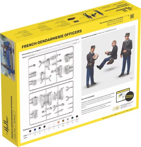 Heller francia csendőrtisztek 1:24 figurakészlet – Heller H82751
