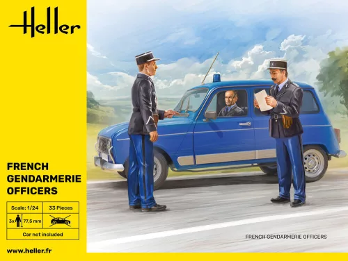 Heller francia csendőrtisztek 1:24 figurakészlet – Heller H82751