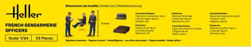 Heller francia csendőrtisztek 1:24 figurakészlet – Heller H82751