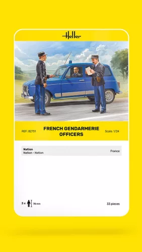 Heller francia csendőrtisztek 1:24 figurakészlet – Heller H82751