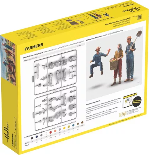 Heller gazdálkodó figurák 1:24 figurakészlet – Heller H82752