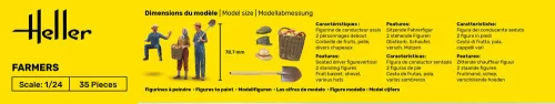 Heller gazdálkodó figurák 1:24 figurakészlet – Heller H82752