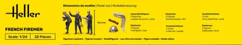 Heller francia tűzoltók 1:24 figurakészlet – Heller H82753