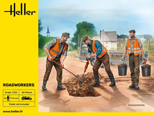 Heller útépítő munkások 1:24 figurakészlet – Heller H82754