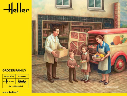 Heller boltos család 1:24 figurakészlet – Heller H82758