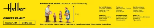 Heller boltos család 1:24 figurakészlet – Heller H82758