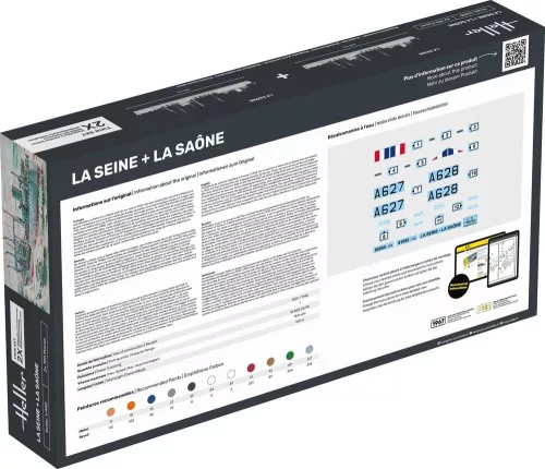 Heller Twin Set La Seine + La Saone 1:400 hadihajó makett – Heller H85050