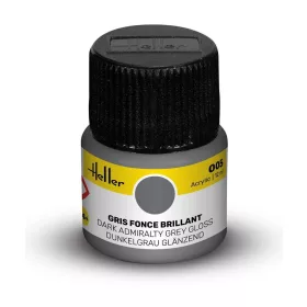 Heller Acrylic Colour 005 sötét Admiralty-szürke fényes akrilfesték 12 ml – Heller H9005